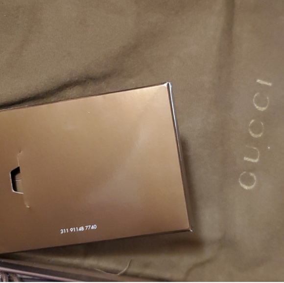 GUCCI Moca Pelle S. Cuoio Horsebit suede loafers w/ box & dusters - Picture 7 of 16